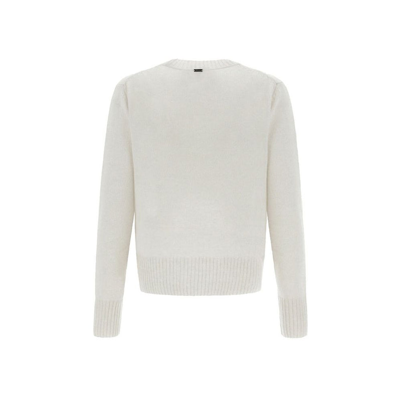 Herno White Cashmere Sweater for Women