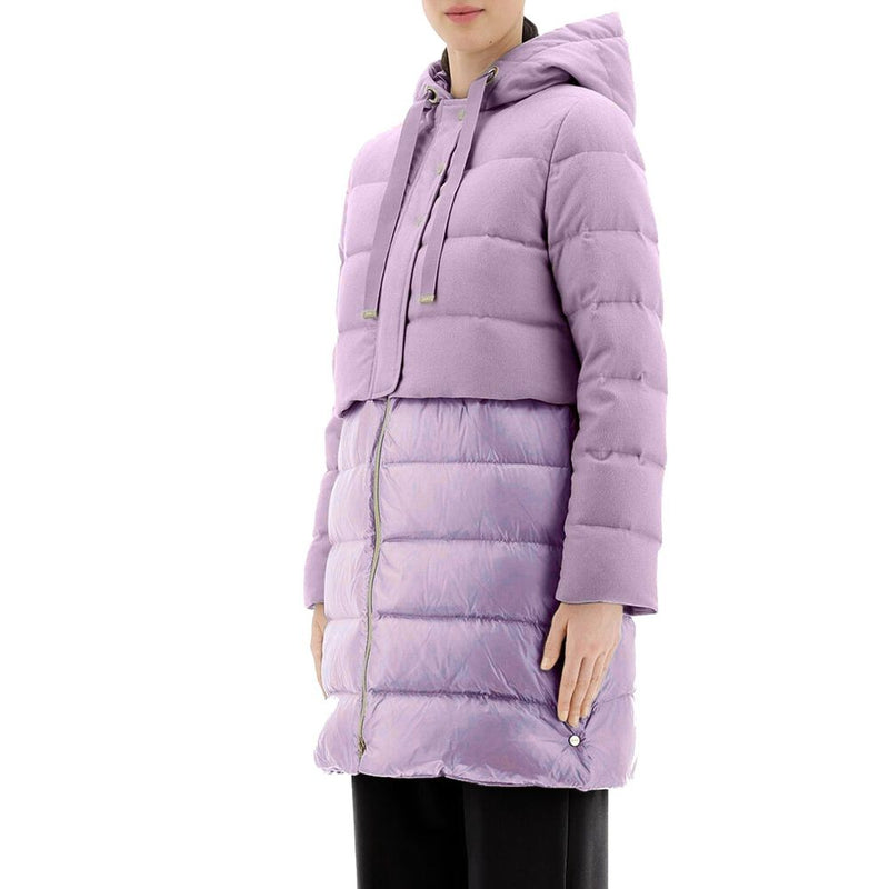 Herno Purple Cashmere Coat