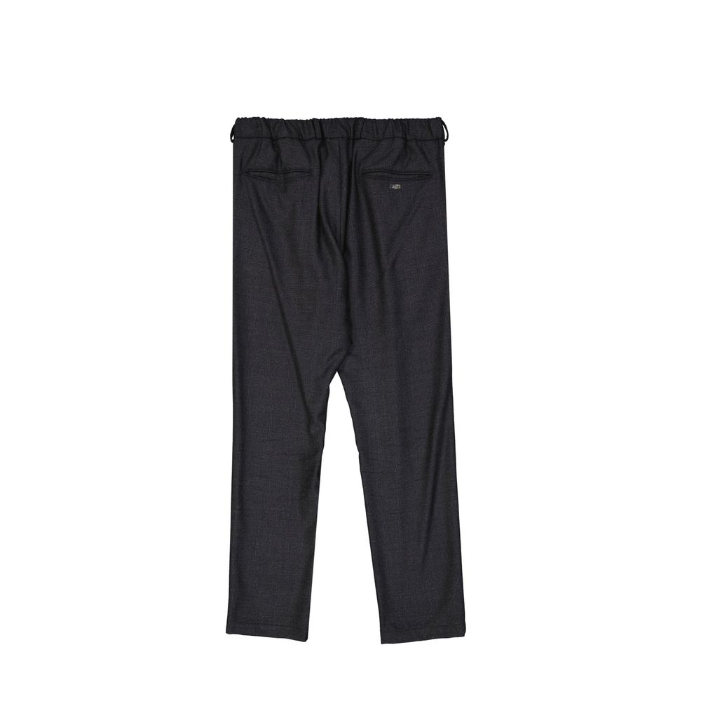Herno Gray Wool Casual Pants for Men