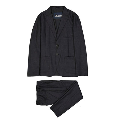 Herno Grijze Wollen Casual Broek