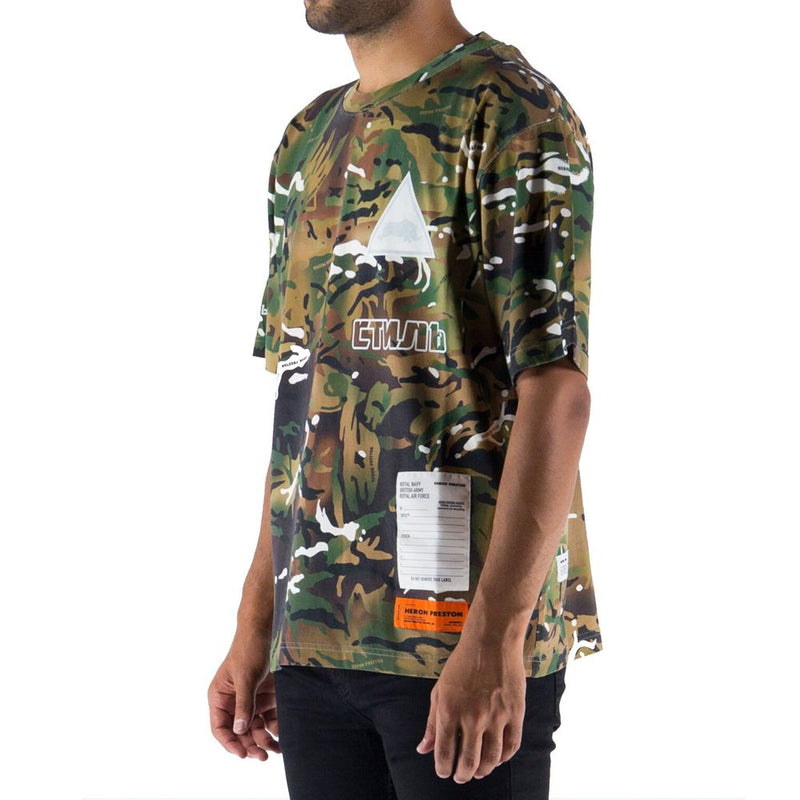 Heron Preston Bicolor Cotton T-Shirt for Men