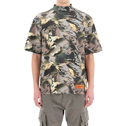 T-shirt bicolore en coton Heron Preston