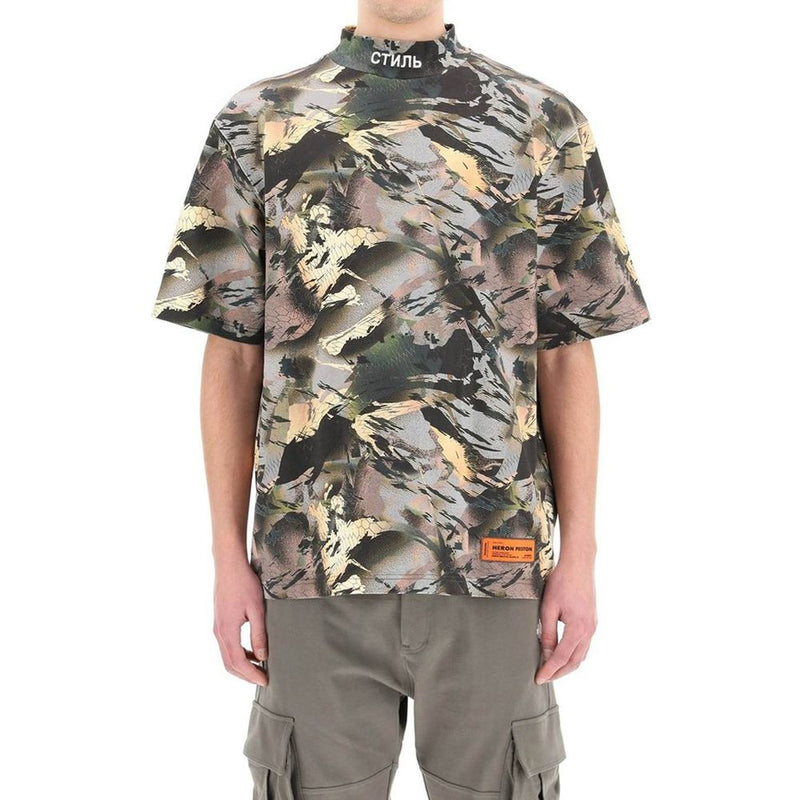 Heron Preston tweekleurig katoenen T-shirt