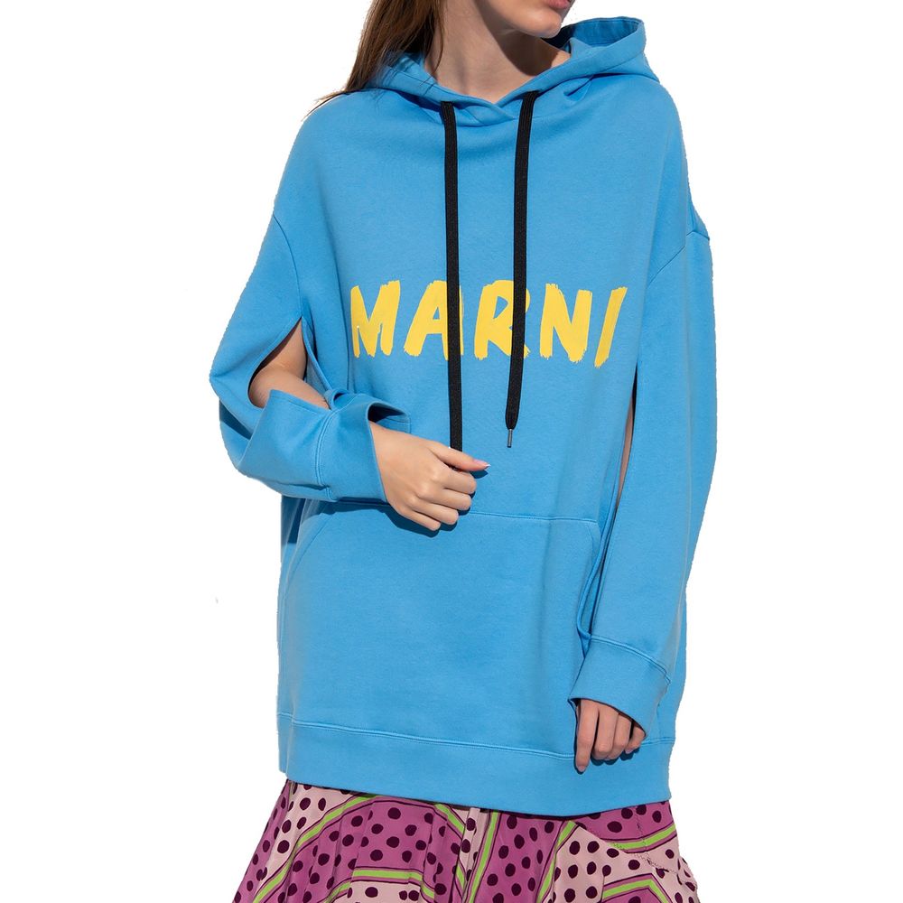 Sweatshirt en Coton Bleu Marni pour Femmes