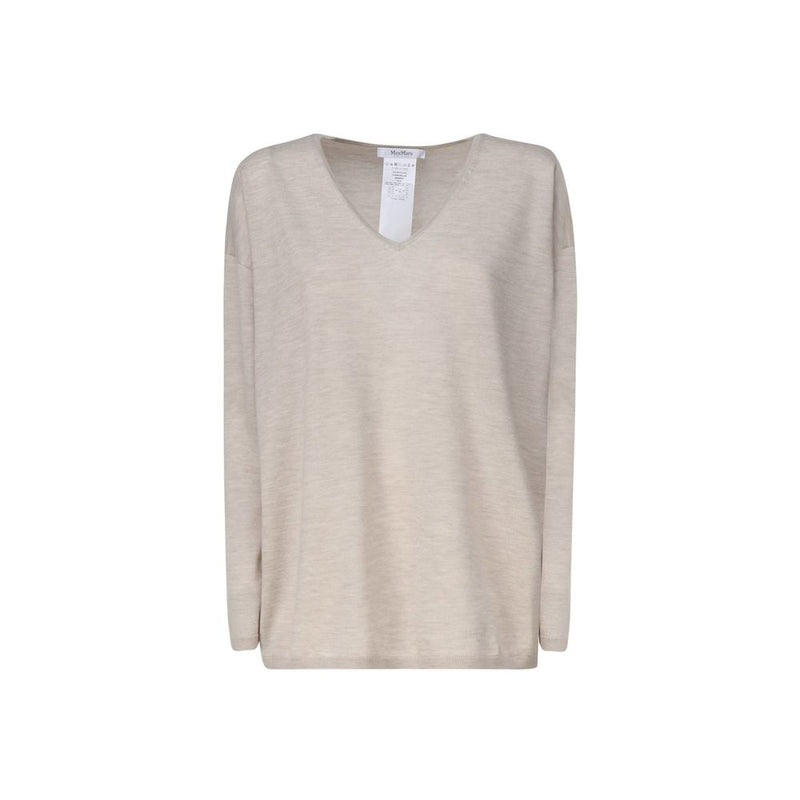 Max Mara Beige Cashmere Sweater - Luxurious Comfort for Women
