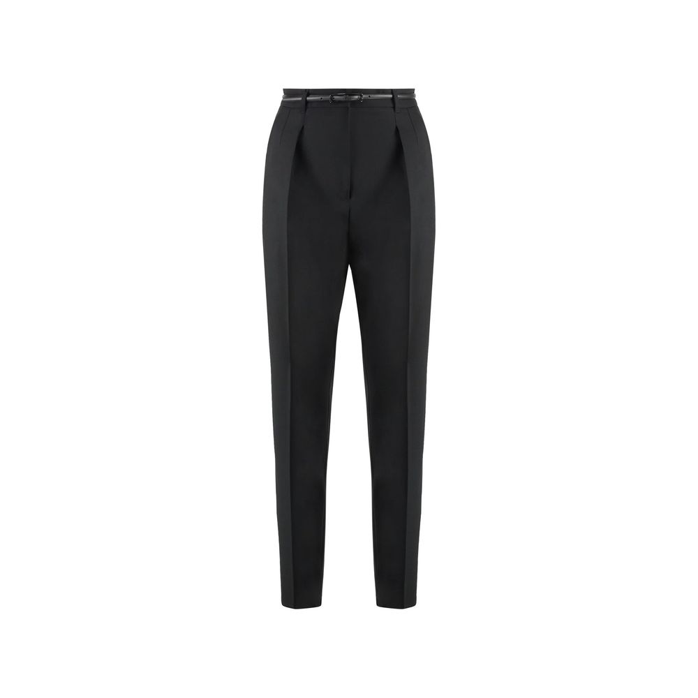 Max Mara Black Elastane Dress Pants for Women - Elegant & Versatile