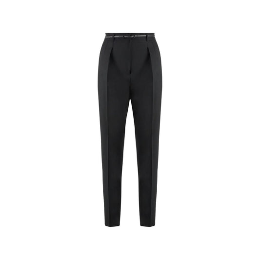 Max Mara Black Elastane Dress Pants for Women - Elegant & Versatile
