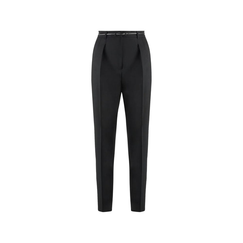 Max Mara Black Elastane Dress Pants for Women - Elegant & Versatile