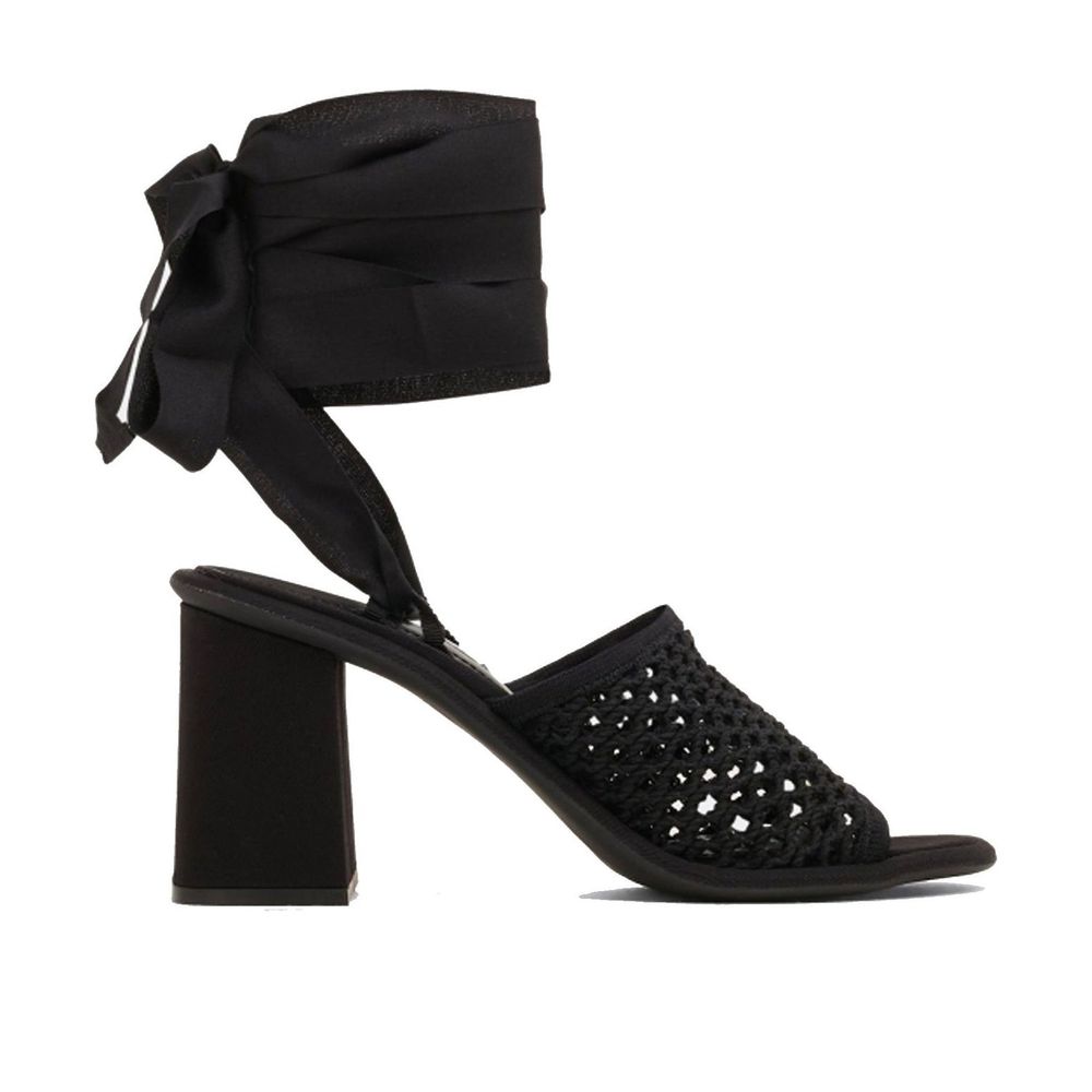 Miu Miu Black Fabric Strap-On Sandals - Chic and Comfortable