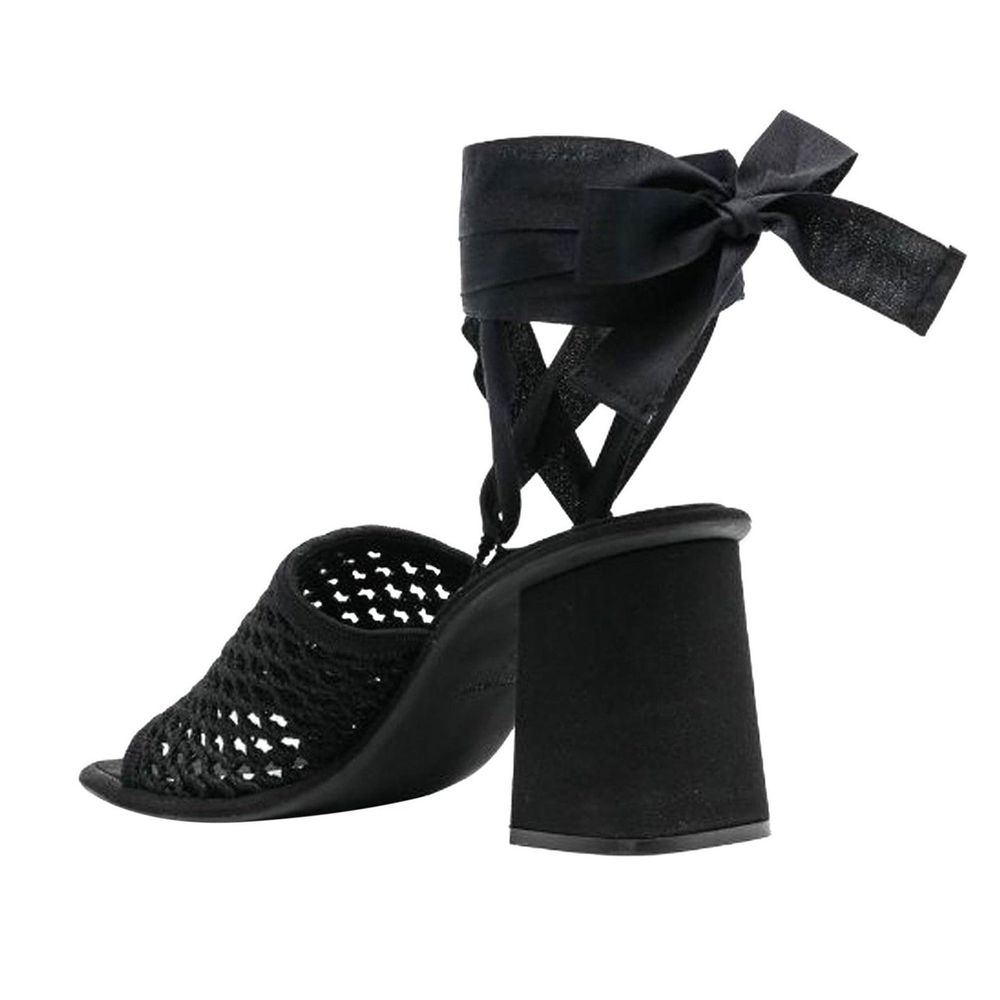 Miu Miu Black Fabric Strap-On Sandals - Chic and Comfortable