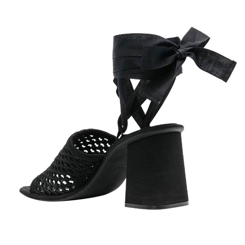 Miu Miu Black Fabric Strap-On Sandals - Chic and Comfortable