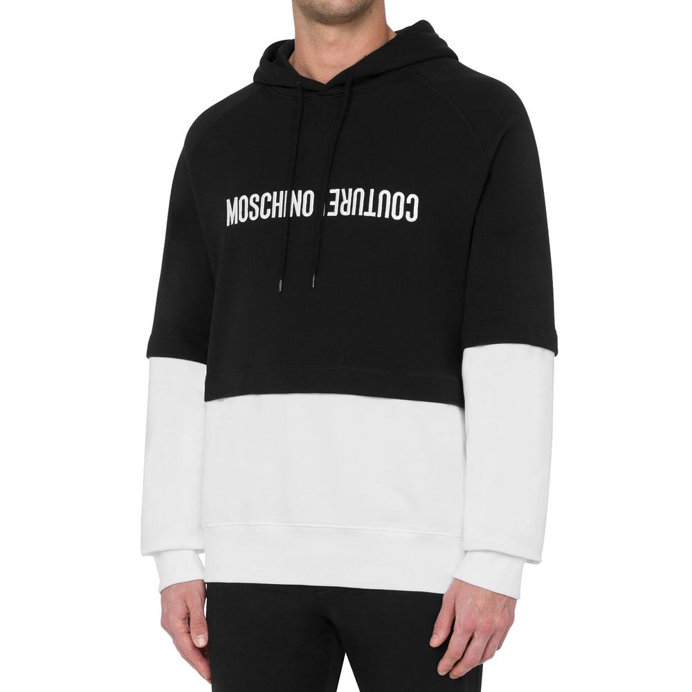 Moschino Black Cotton Sweatshirt for Men