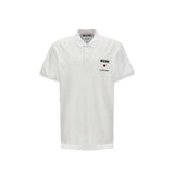 Polo blanc en coton Moschino Couture