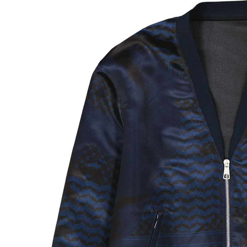 Neil Barrett Blue Polyester Bomber Jacket for Men