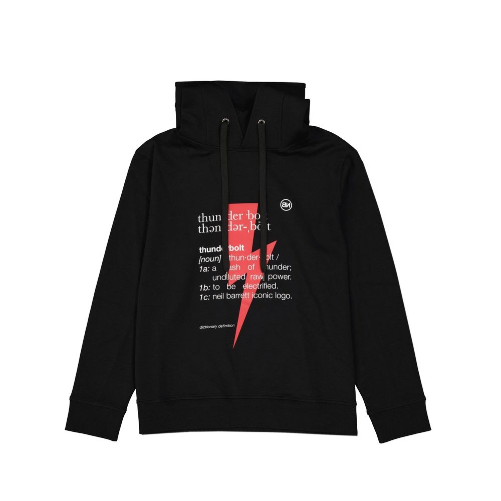 Sweatshirt en coton noir Neil Barrett pour homme