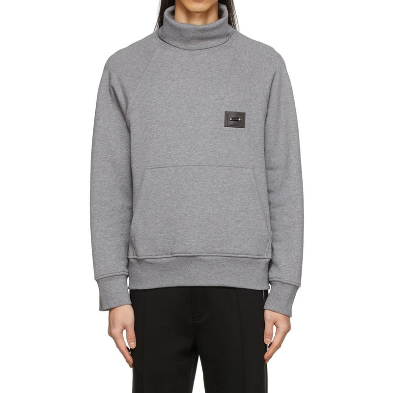Neil Barrett Gray Cotton Sweatshirt - Luxury Comfort for Men