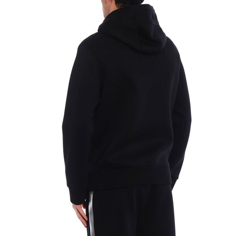 Neil Barrett Black Cotton Sweatshirt with Lightning Bolt Print