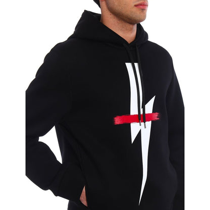 Neil Barrett zwarte katoenen sweatshirt