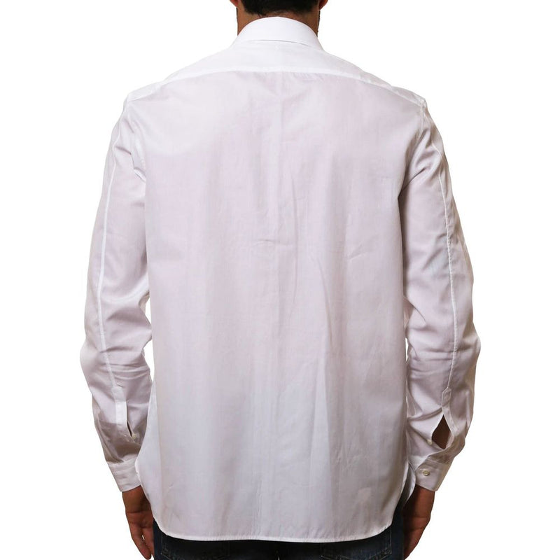 Neil Barrett White Cotton Pattern Shirt for Men