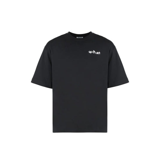 T-shirt Off-White en coton noir
