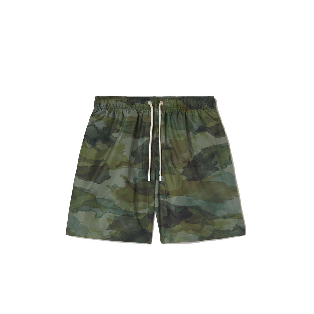 Palm Angels Bicolor Polyester Swim Shorts for Men