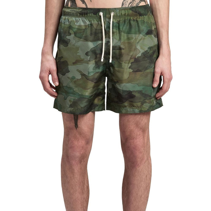 Palm Angels Bicolor Polyester Swim Shorts for Men