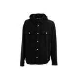 Palm Angels Black Denim Shirt