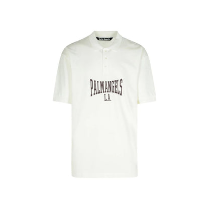 Palm Angels Wit Katoenen Poloshirt