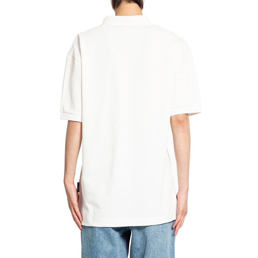 Palm Angels Polo Shirt en Coton Blanc pour Homme