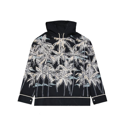 Palm Angels Zwart Katoenen Patroon Shirt