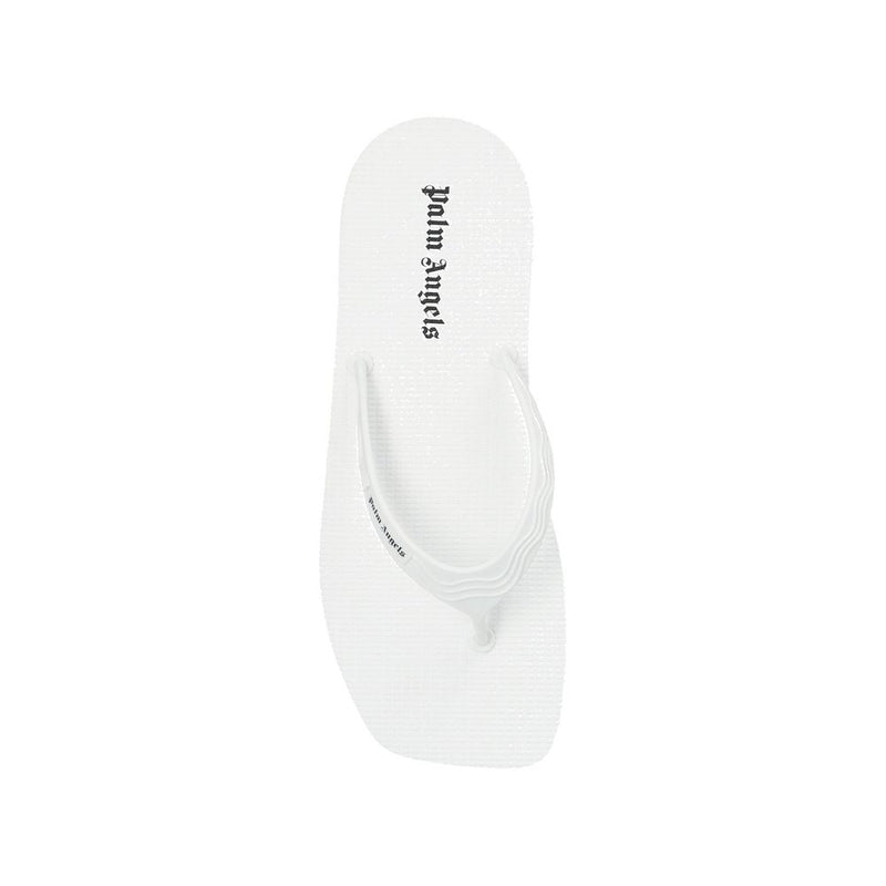 Palm Angels White Rubber Slides for Women - Stylish Comfort