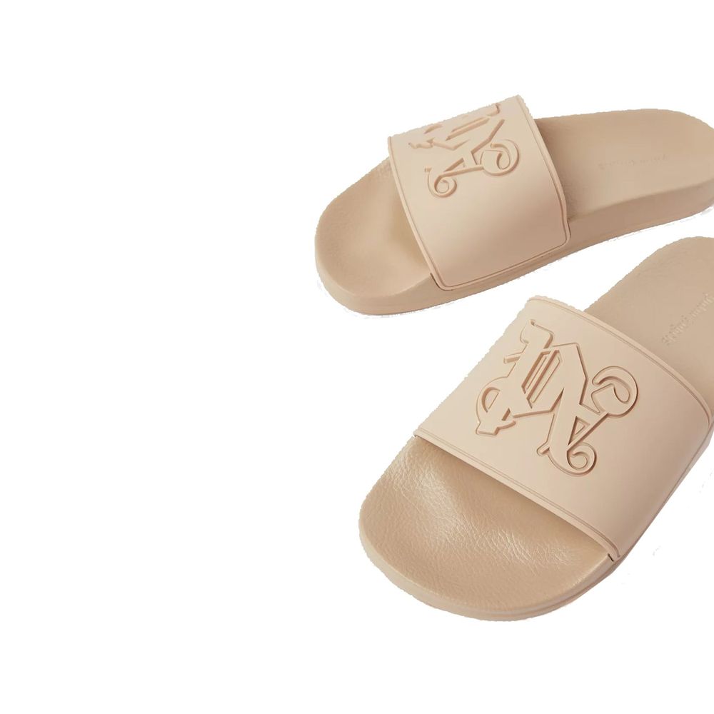 Palm Angels Beige Rubber Slides for Women - Comfort & Style