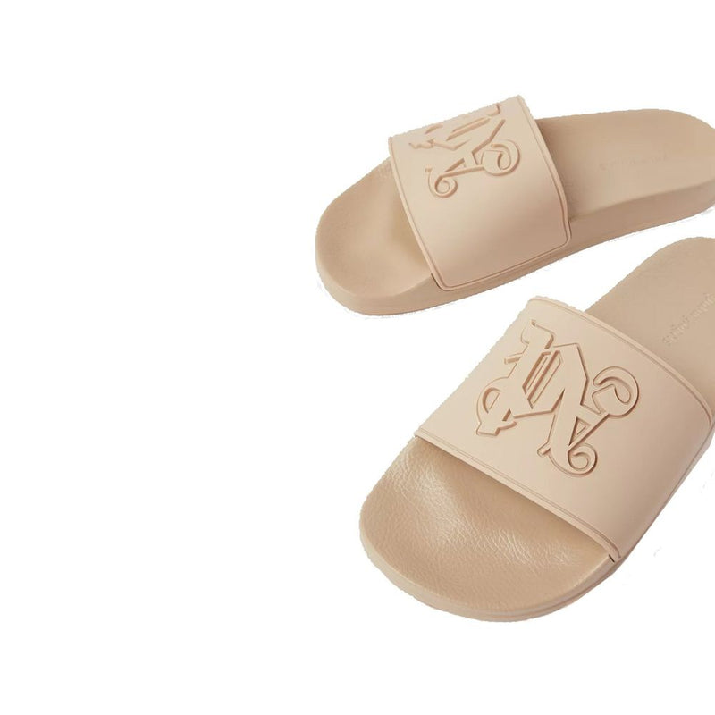 Palm Angels Beige Rubber Slides for Women - Comfort & Style
