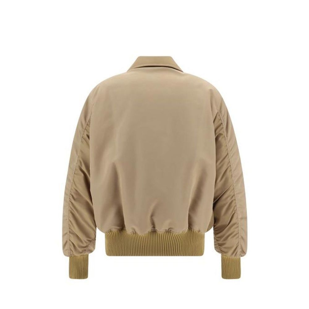 Palm Angels Beige Polyamide Bomber - Élégance et Confort