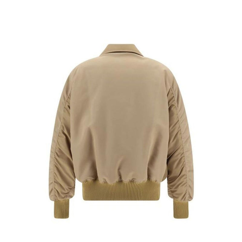 Palm Angels Beige Polyamide Bomber - Élégance et Confort