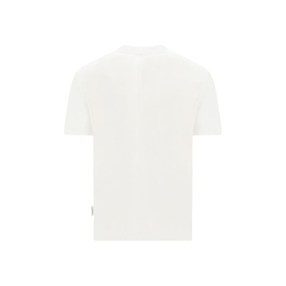 T-Shirt en Coton Blanc Paolo Pecora Milano