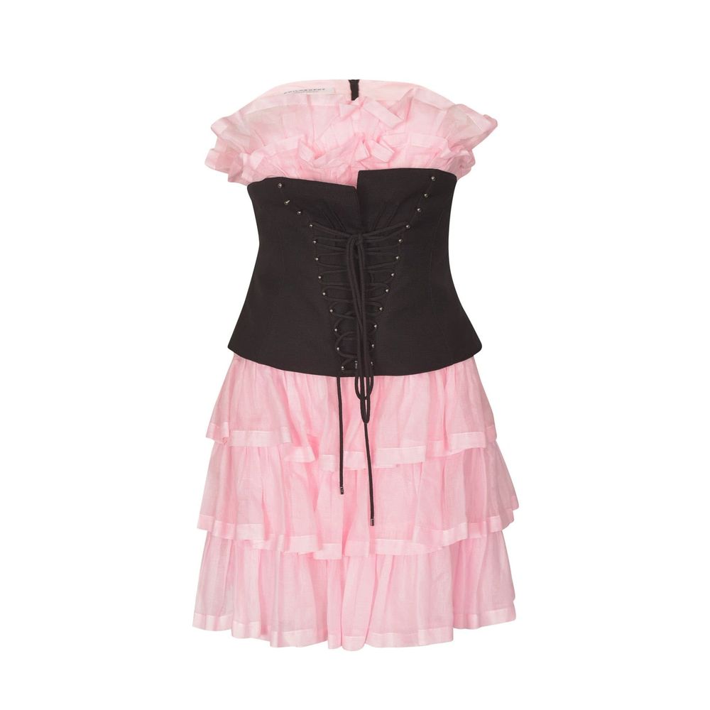Robe Cocktail Multicolore en Coton Philosophy di Lorenzo Serafini