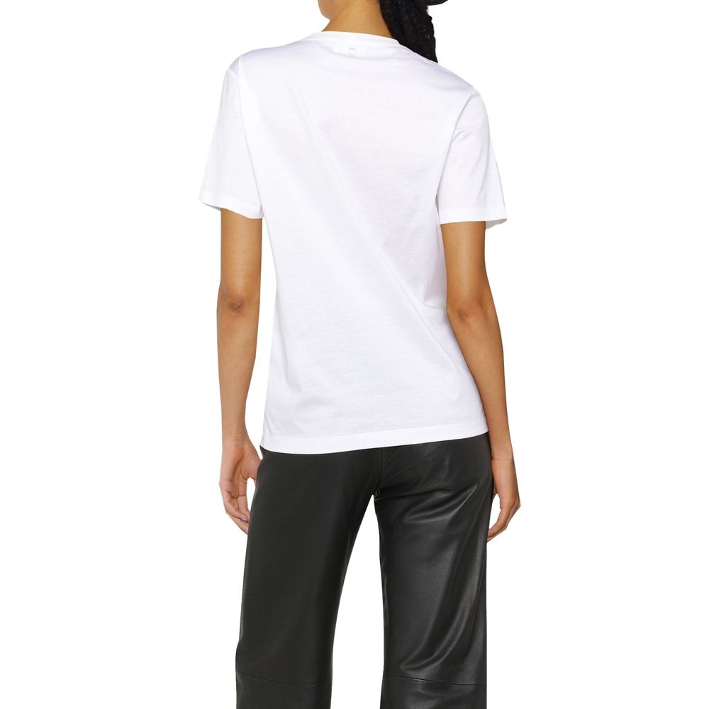 T-Shirt en Coton Blanc Salvatore Ferragamo pour Femme