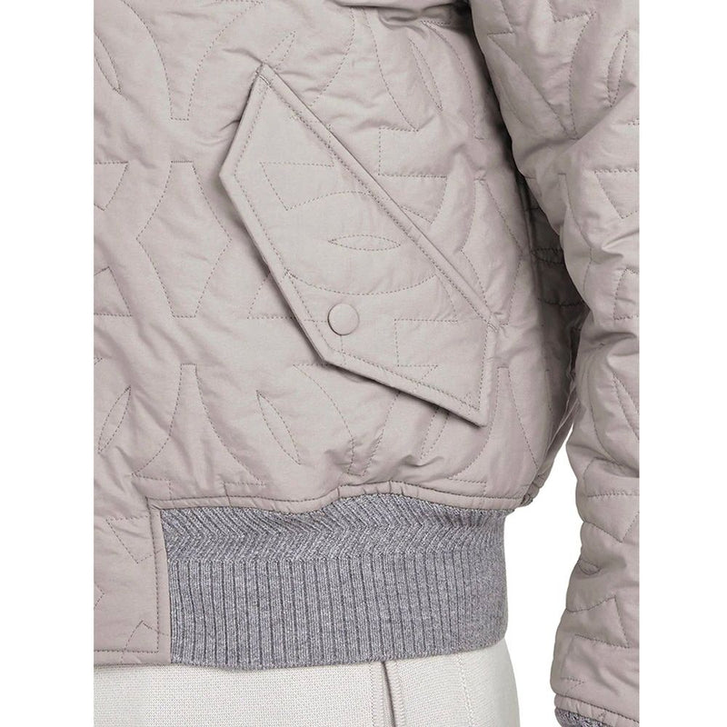 Blouson aviateur gris en polyester Salvatore Ferragamo