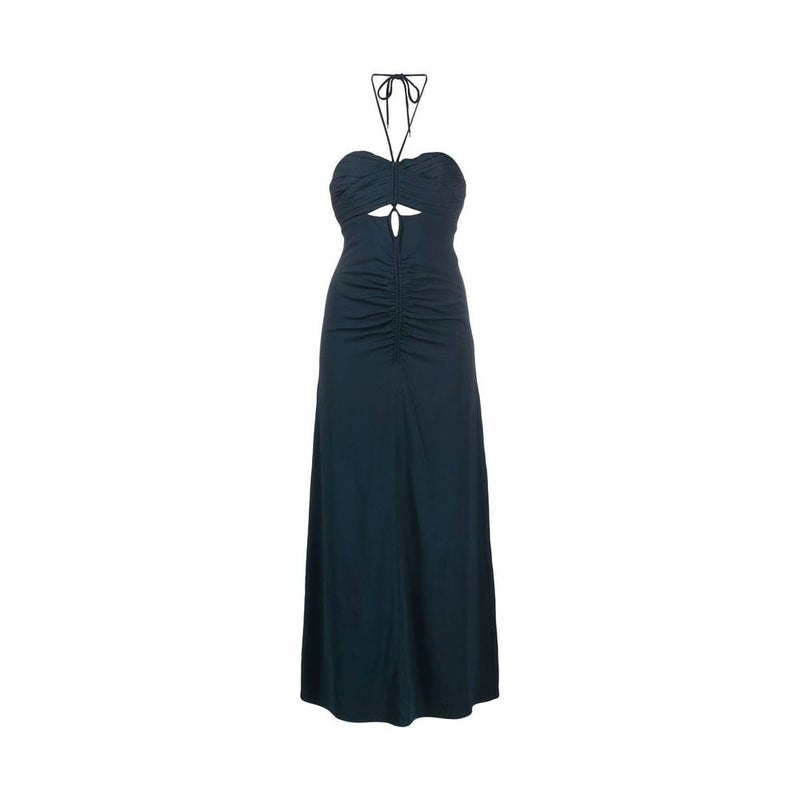 Self-Portrait Gray Viscose Casual Dress for Modern Elegance