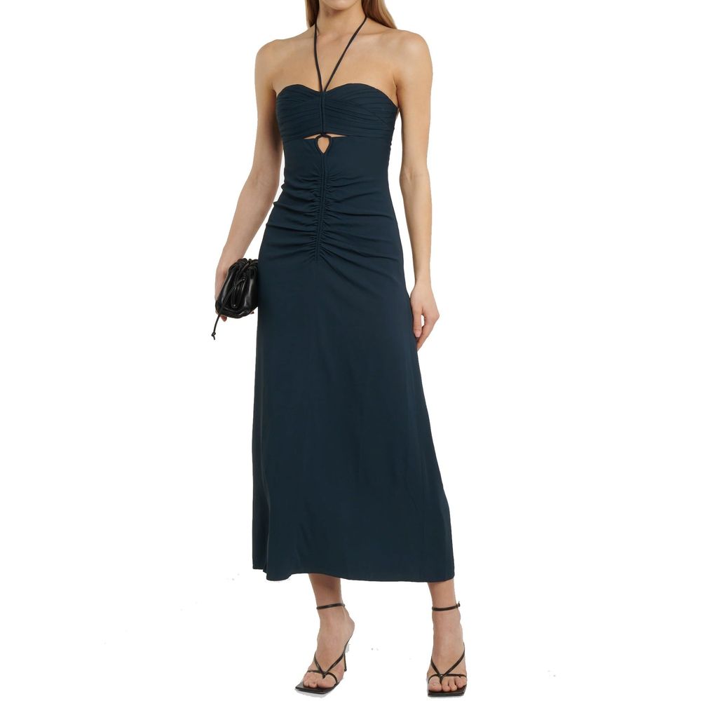 Robe Casual Grise en Viscose Self-Portrait