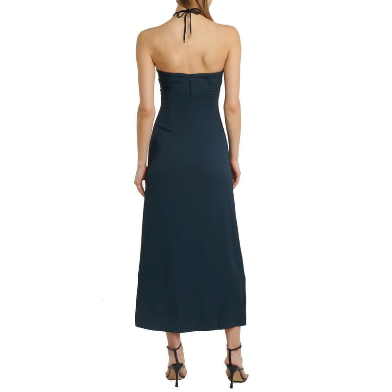 Self-Portrait Gray Viscose Casual Dress for Modern Elegance