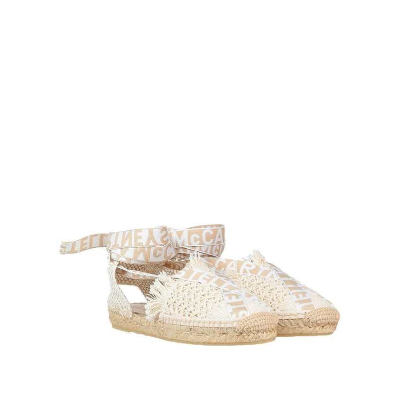 Stella McCartney Espadrilles en Toile Beige pour Femmes