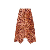 Jupe Midi en Soie Orange Stella McCartney - Élégance Féminine