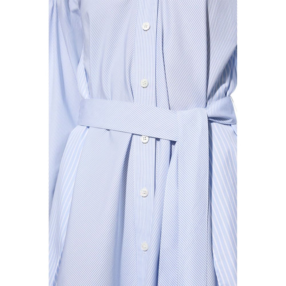 Stella McCartney Robe Casual en Coton Bleu