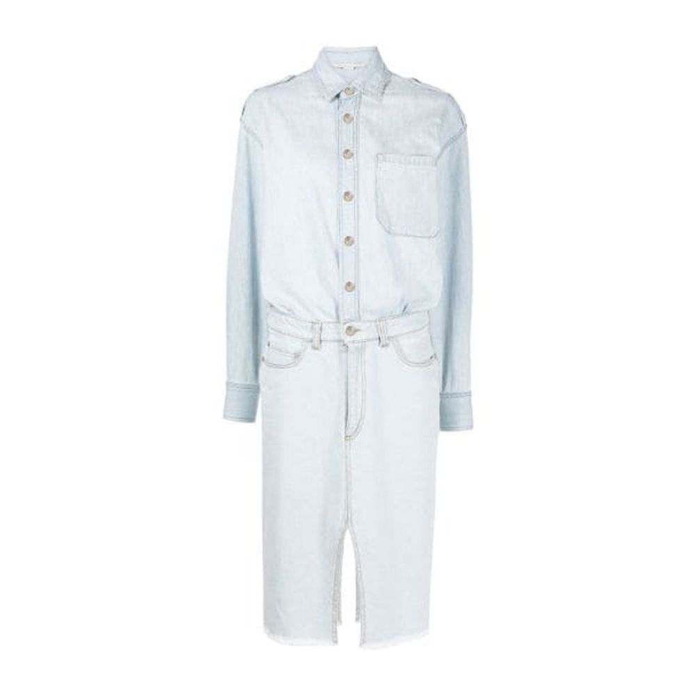 Robe Casual en Coton Bleu Stella McCartney