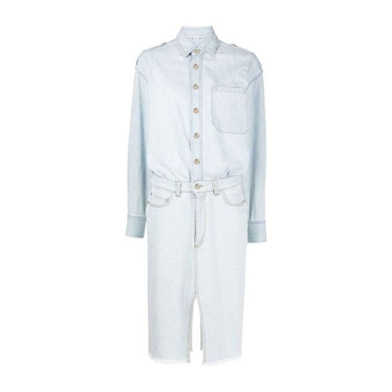 Stella McCartney Blue Cotton Casual Dress - Elegant & Versatile