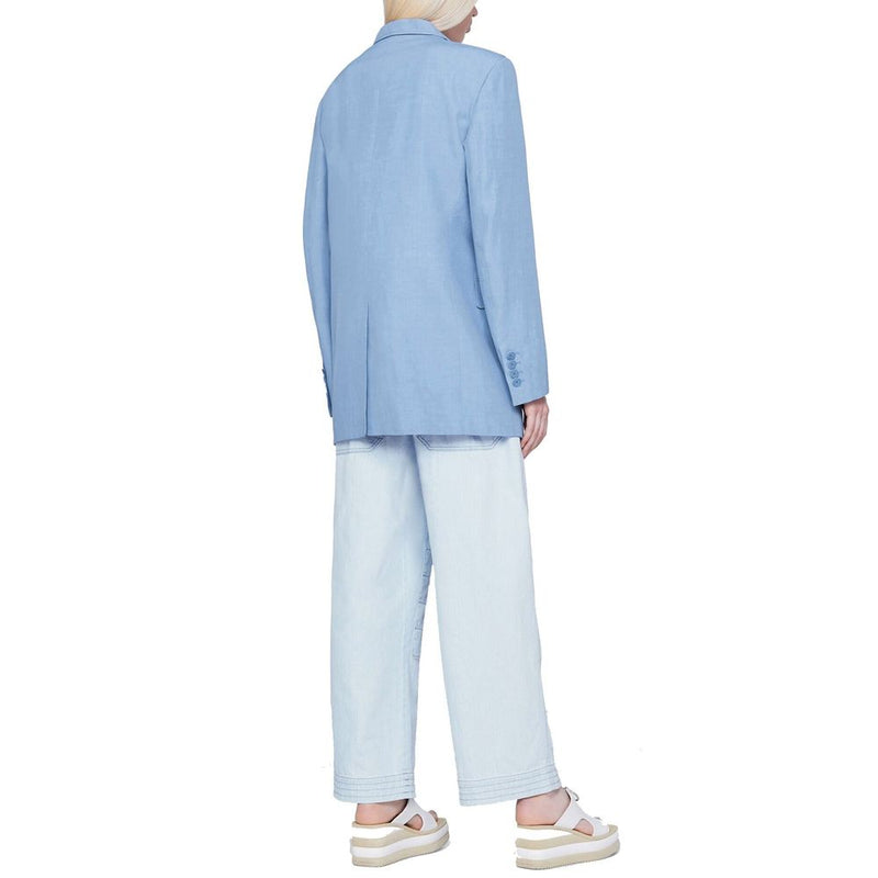 Stella McCartney Blue Cotton Casual Pants - Stylish & Comfortable