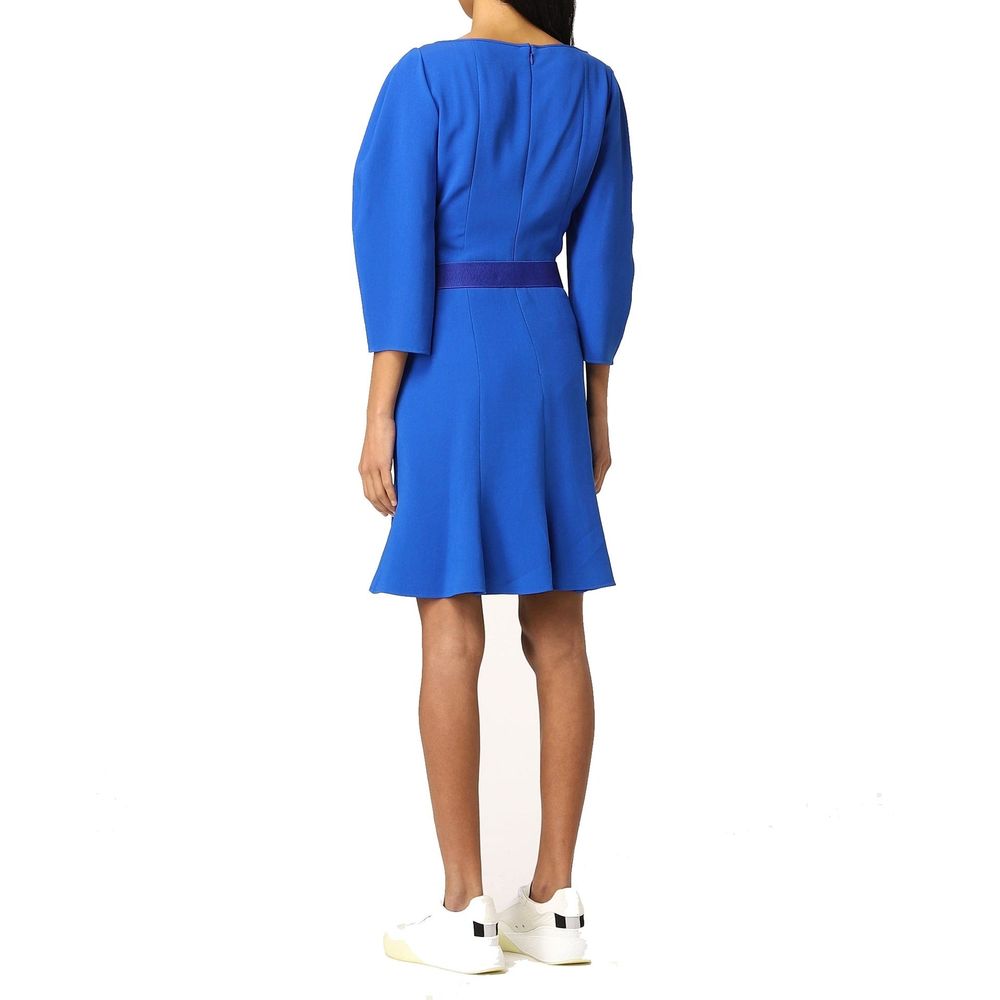 Stella McCartney Robe Casual en Viscose Bleue