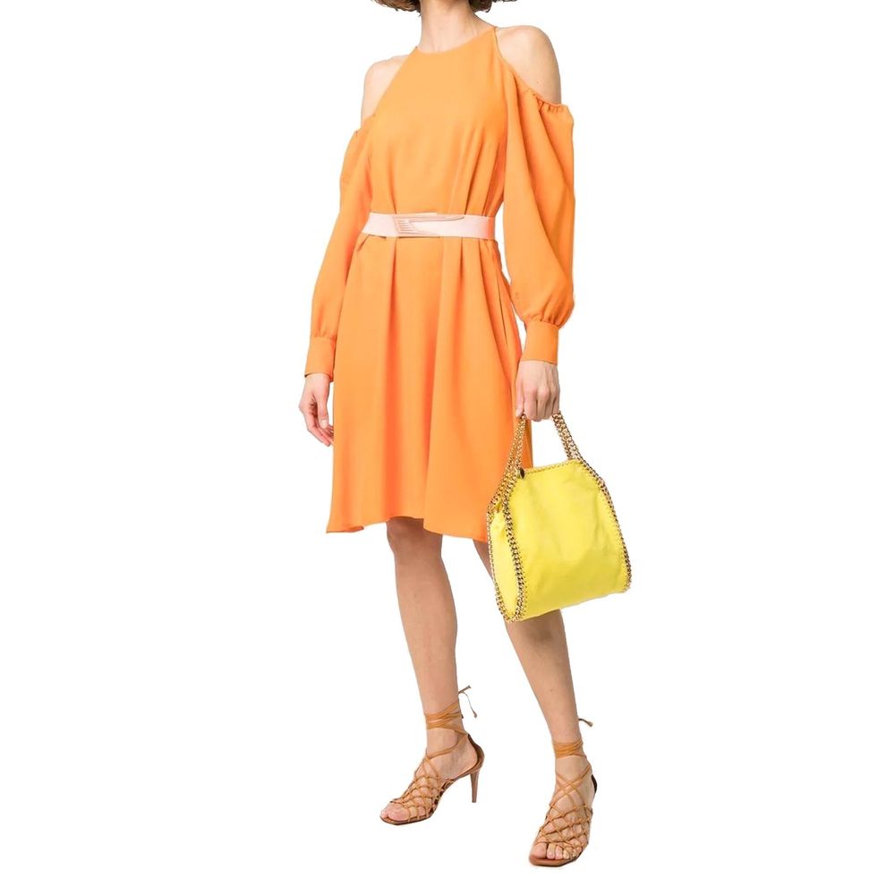 Stella McCartney Robe Casual Orange en Viscose